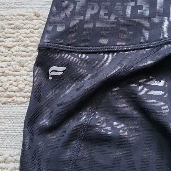 Fabletics Black High-Waisted Leggings. Size L - Picture 8 of 9